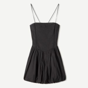 Vestido mini falda globo