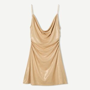Vestido mini tirantes brillo