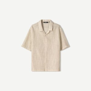 Camisa rústica de manga corta