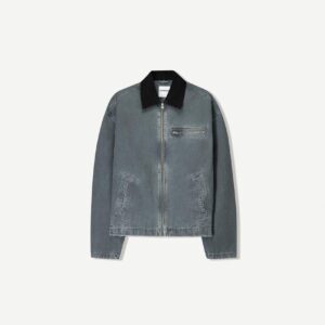 Chaqueta con cuello en contraste